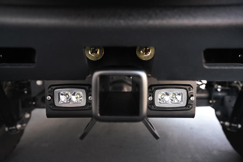 DV8 Offroad 07-21 Jeep Wrangler (JK/JL) Bolt-On Hitch w/ Lights AHJP-01 AHJP-01 Photo - Mounted