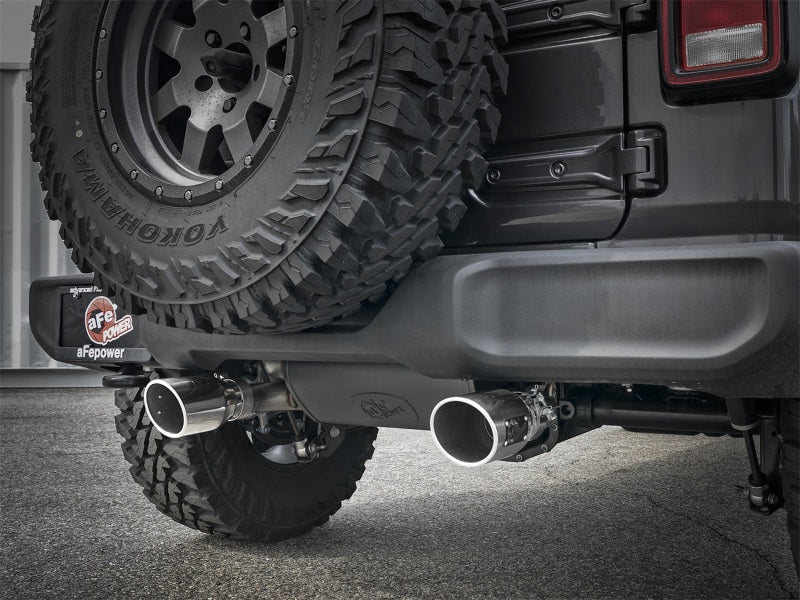 aFe Cat-Back Exhaust System, Rebel Series 2.5in, 304 Stainless Steel 49-38066-P Photo - Mounted