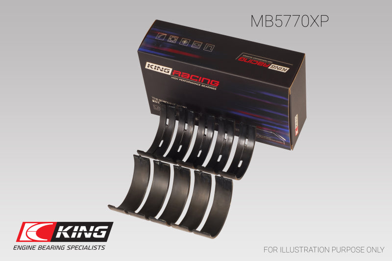 King Engine Bearings King Nissan VK45DD/E/ VK50VE/ Vk56DE/VD (Size 0.26) Main Bearing Set MB5770XP.026 MB5770XP.026 User 1