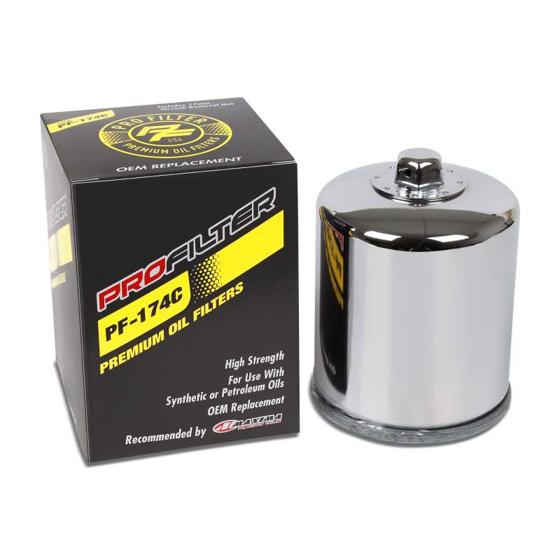 ProFilter Harley Spin-On Chrome Various Performance Oil Filter PF-174C PF-174C User 1