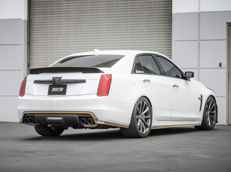 Borla 16-18 Cadillac CTS-V 6.2L V8 2.75in Diameter S Type Catback Exhaust w/ Valves Black Chrome Tip 140754BC 140754BC Photo - lifestyle view