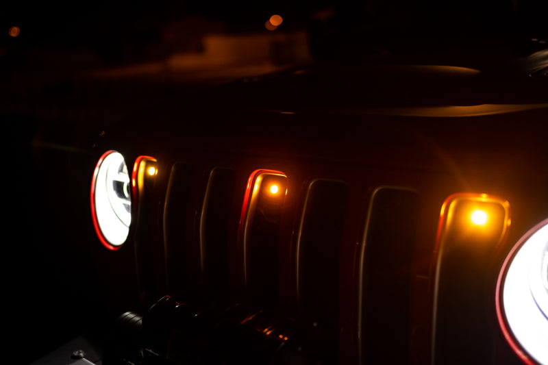 DV8 Offroad 2018+ Jeep JL Grill Amber Marker Lights GRJL-02 GRJL-02 User 2