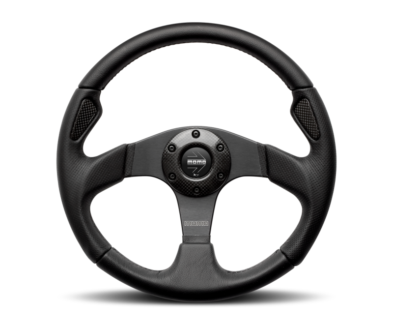 Momo Steering Wheel - Jet - Size: 320mm - Leather JET32BK0B User 1