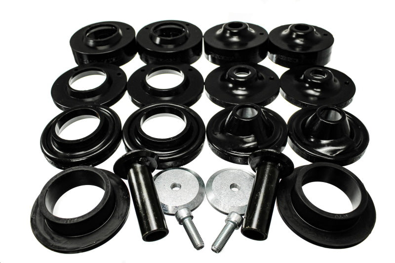 Energy Suspension 18+ Jeep Wrangler JL Black Rock-Flex 2in Adjustable Coil Spacer Set 2.6116G 2.6116G Photo - Primary