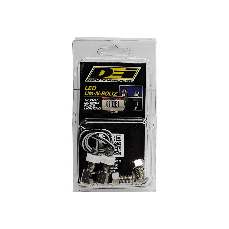 DEI LED LiteN Boltz License Plate Lighting Kit - Dome Head - 4pc - Satin 30301 30301 Photo - Unmounted