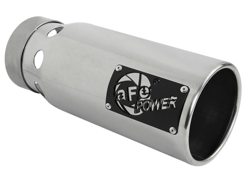 aFe MACH Force-Xp 4in 409 Stainless Steel Exhaust Tip Polished 49T40501-P122 Photo - Primary