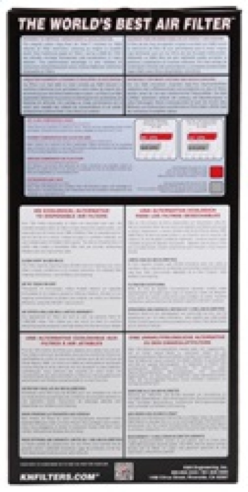 K&N Engineering 96-01 Jeep Cherokee 2.5 4.0L Air Filter KNE33-2122 33-2122 Photo - in package