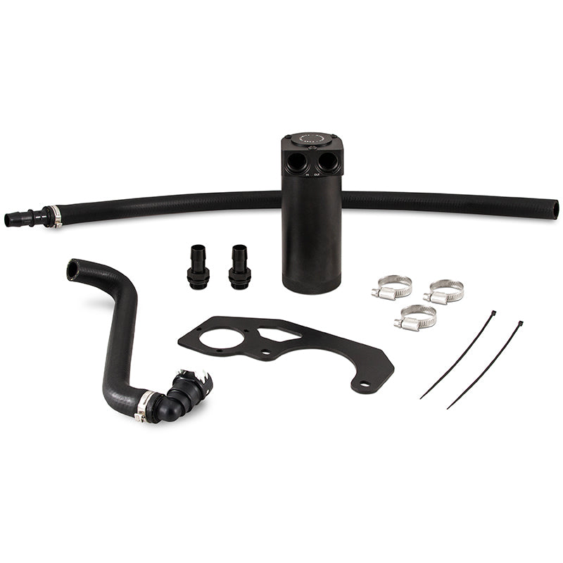 Mishimoto 2018+ Jeep Wrangler JL 2.0L Baffled Oil Catch Can Kit - Black MMBCC-JLH-18CBE MMBCC-JLH-18CBE Photo - Primary