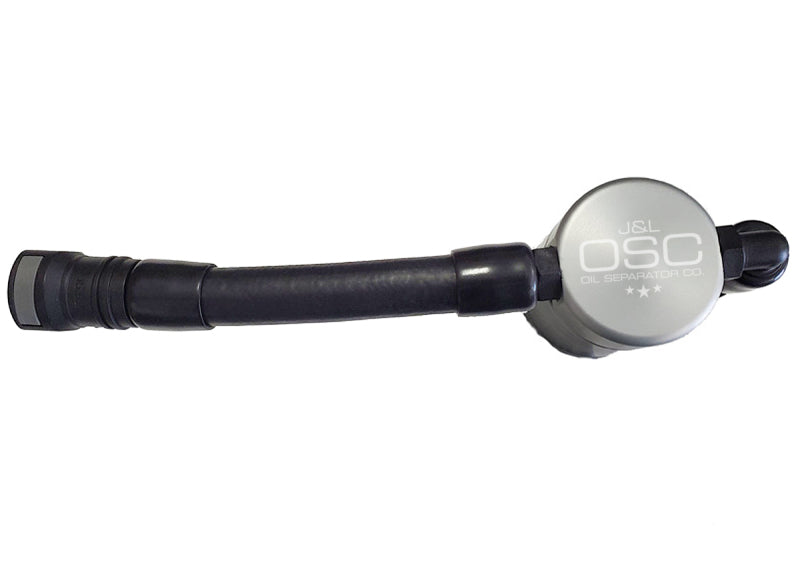 J&L 05-10 Ford Mustang GT Driver Side Oil Separator 3.0 V2 - Clear Anodized 3051D-C 3051D-C Photo - Primary