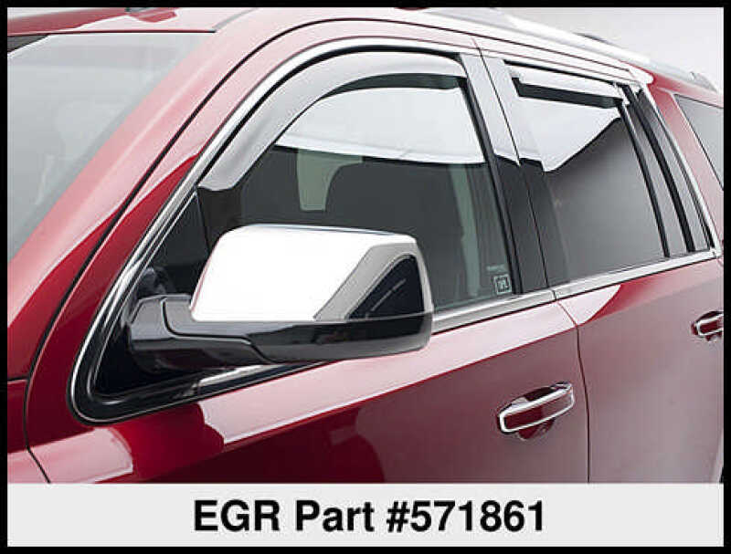 EGR 15+ Chevy Tahoe/GMC Yukon In-Channel Window Visors - Set of 4 (571861) 571861 571861 Thumbnail