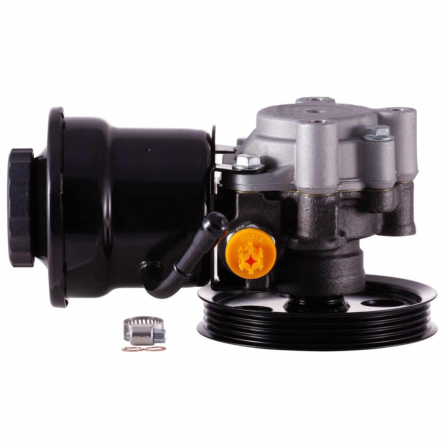 PWR New Power Steering Pump With Pulley and Reservoir 60-5114PR