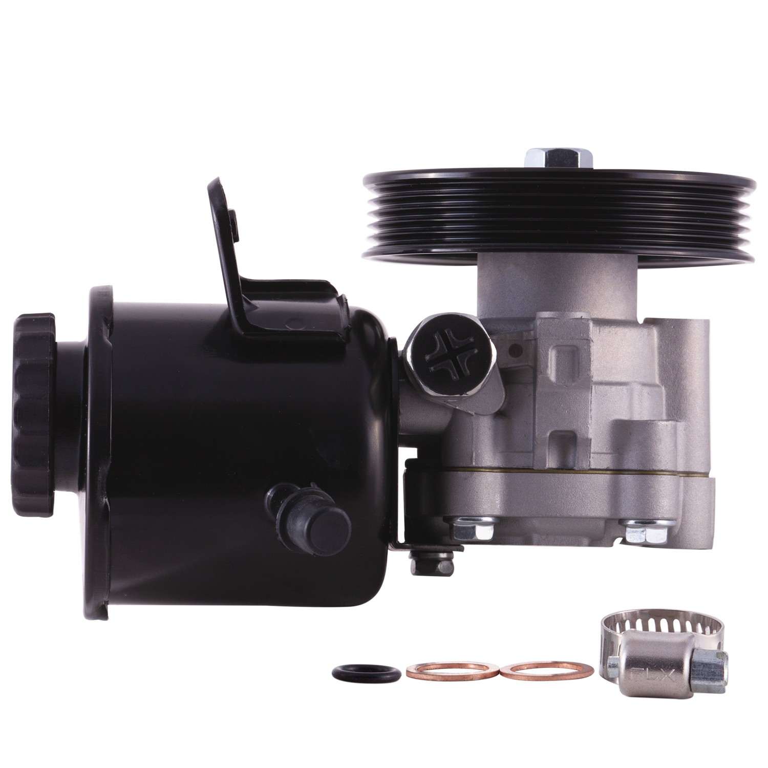 PWR New Power Steering Pump With Pulley and Reservoir 60-5501PR