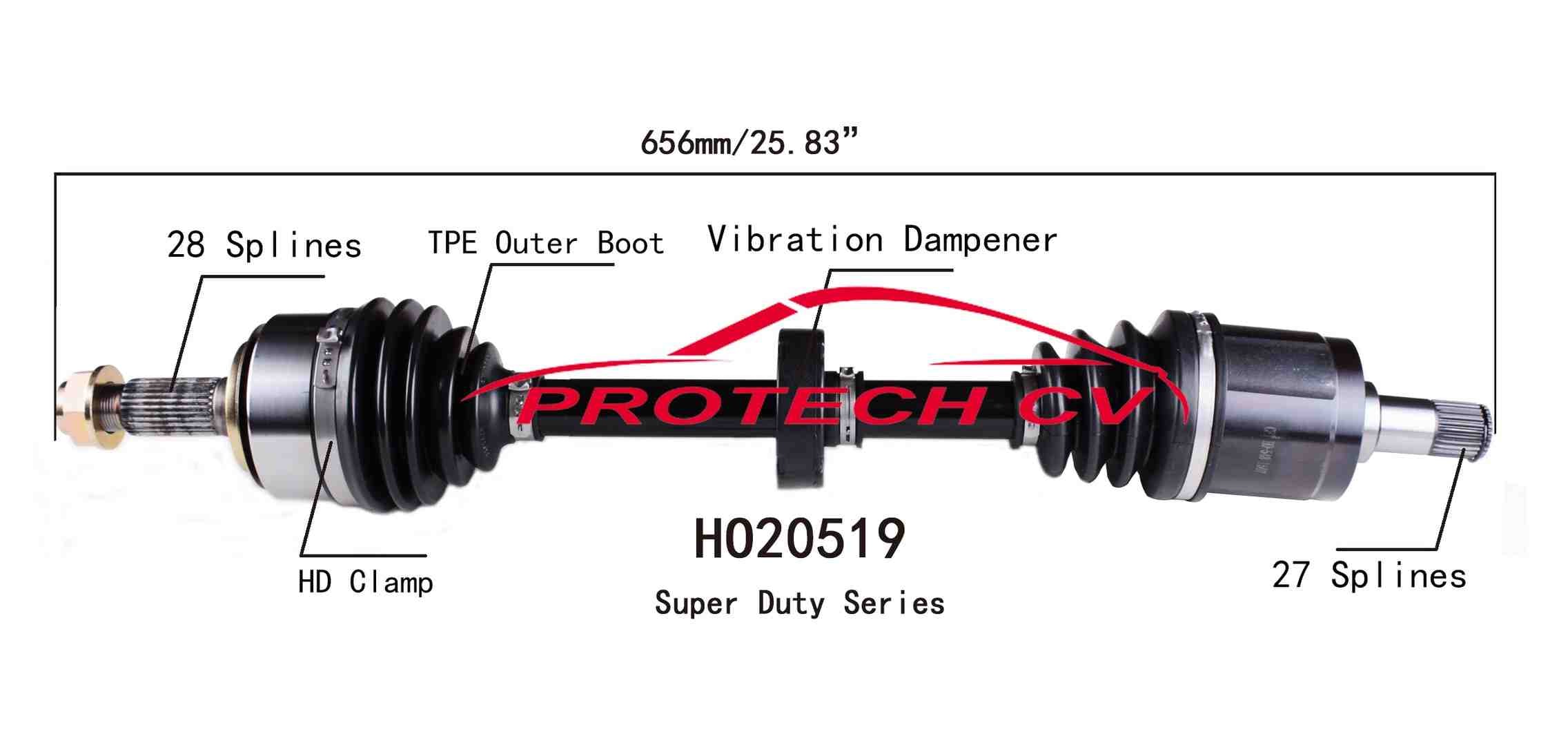 Protech CV **SUPER-DUTY SERIES** TPE BOOT EQUIPPED** HO20519