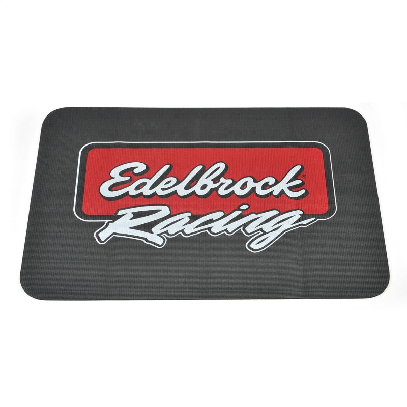 Edelbrock Racing Fender Cover - PVC Foam Mat - 2 Color Printed Edelbrock Racing Logo 2324 2324 Photo - Unmounted