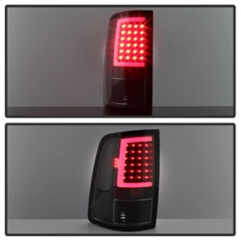 SPYDER xTune 09-18 Dodge Ram 1500 LED Tail Lights - Black Smoke (ALT-ON-DR09-LBLED-BSM) 9038488 9038488 Photo - Unmounted