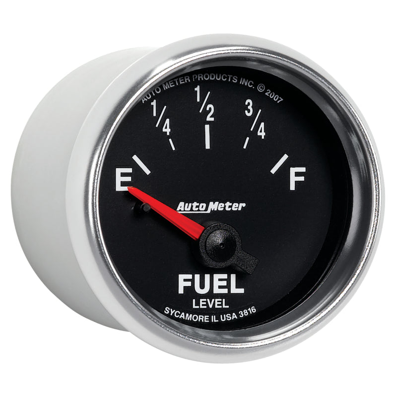AutoMeter Gauge Fuel Level 2-1/16in. 240 Ohm(e) to 33 Ohm(f) Elec Gs 3816 3816 User 5