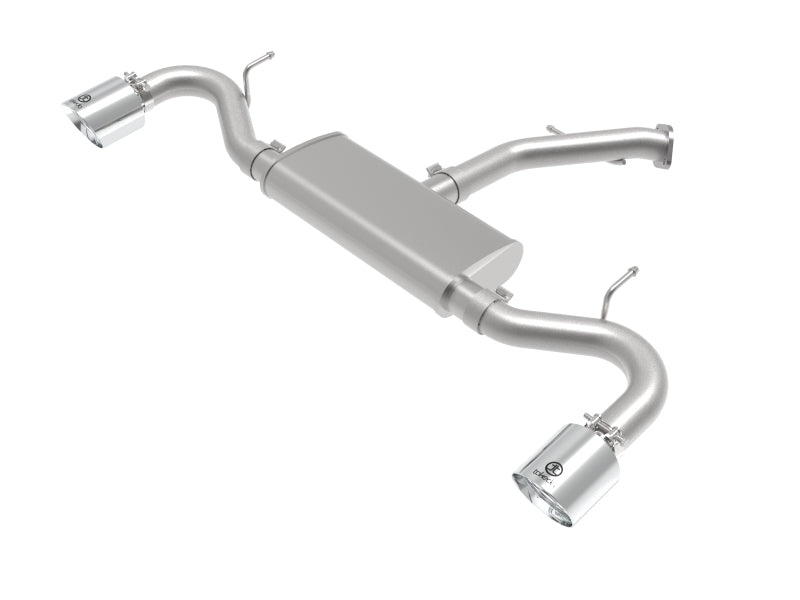 aFe Takeda Series 2.5in 409 SS Axle-Back Exhaust System Polished 18-20 Hyundai Elantra GT L4-1.6L(t) 49-47016-P 49-47016-P Photo - Primary