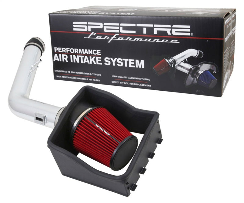 Spectre 11-14 Ford F250/350 V8-6.2L F/I Air Intake Kit - Polished w/Red Filter 9001 9001 Photo - Unmounted