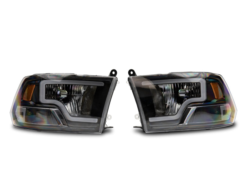 Raxiom 09-18 Dodge RAM 1500 LED Bar Headlights- Black Housing (Clear Lens) R117803 R117803 Photo - Close Up