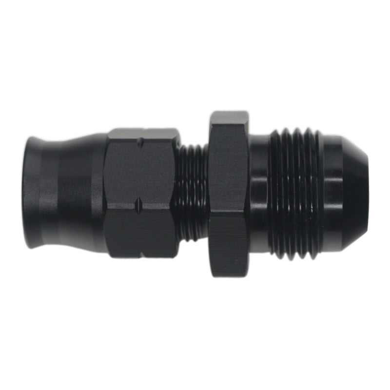 DeatschWerks 8AN Male Flare to 3/8in Hardline Compression Adapter - Anodized Matte Black 6-02-0110-B 6-02-0110-B Photo - Primary