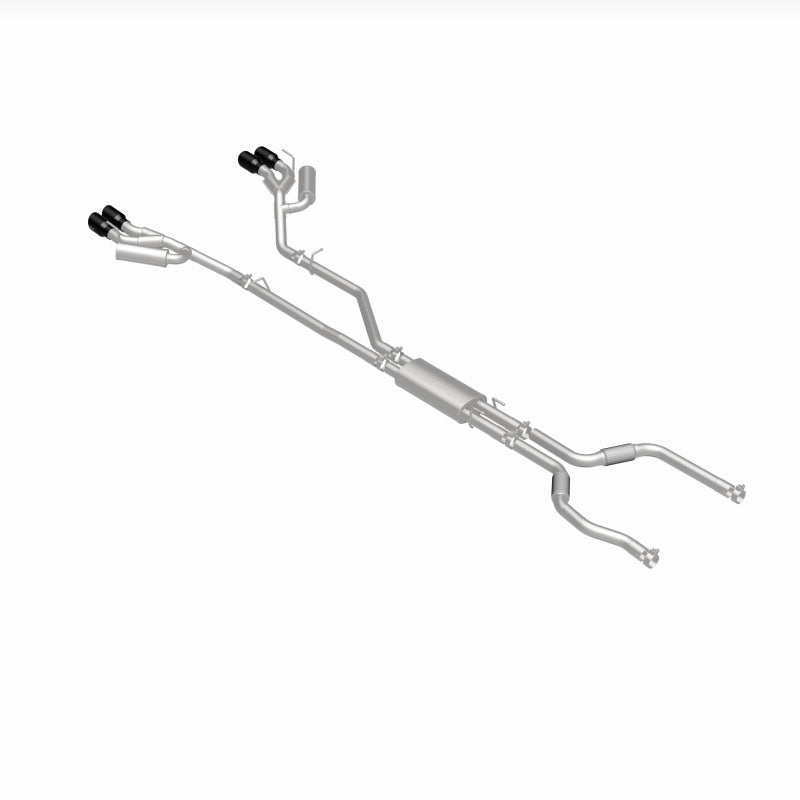 MagnaFlow 20-21 Ford Explorer 3.0L V6 Dual Exit Quad Black Chrome Tip Street Series Cat-Back Exhaust 19515 19515 360 Degree Image Set