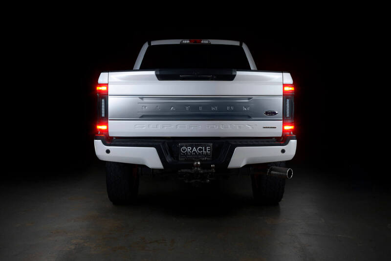 ORACLE Lighting 17-22 Ford F-250/350 (Black Series) Flush Mount LED Tail Lights 5896-504-T 5896-504-T Photo - lifestyle view