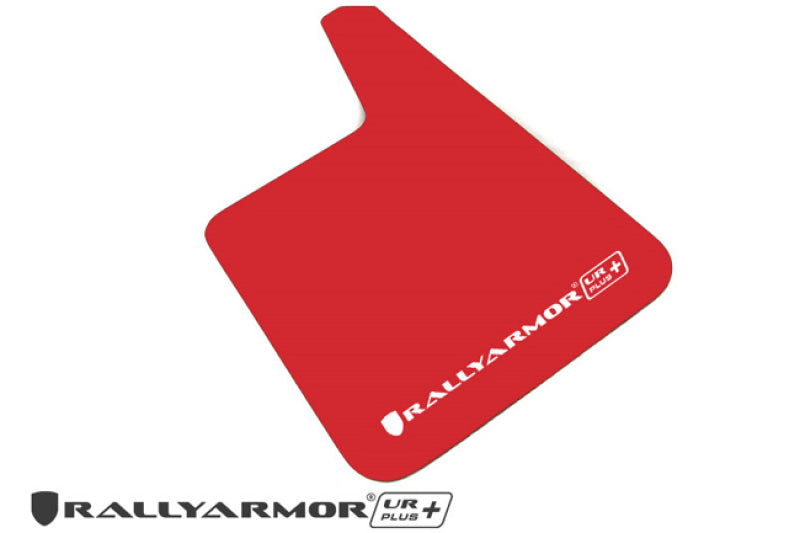 Rally Armor Red Universal UR Plus Mud flap White Logo MF20-URP-RD/WH Photo - Primary