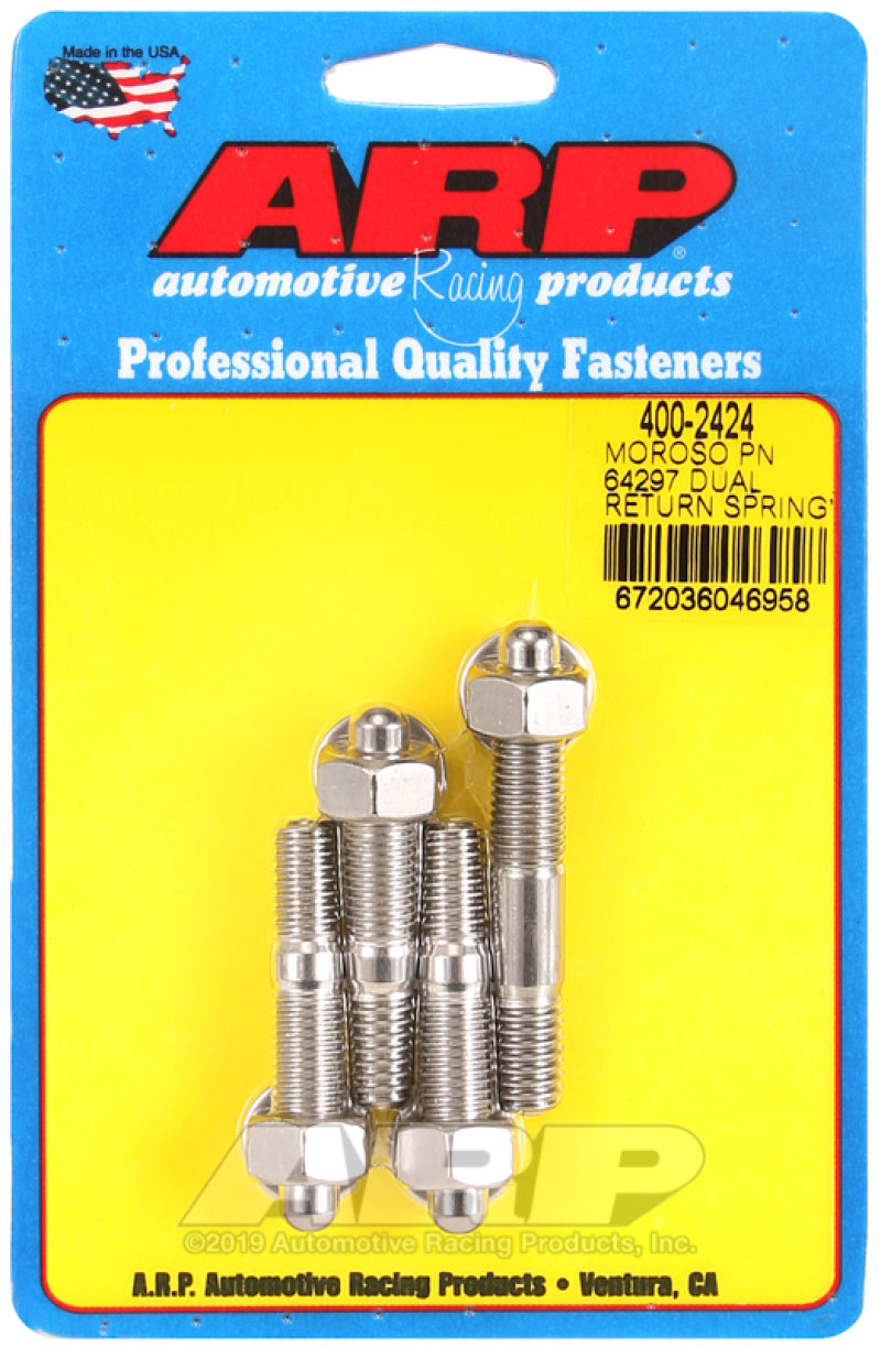 ARP Moroso 64927 Dual Return Spring No Spacer Plate Ss Carb Stud Kit 400-2424 Photo - Primary