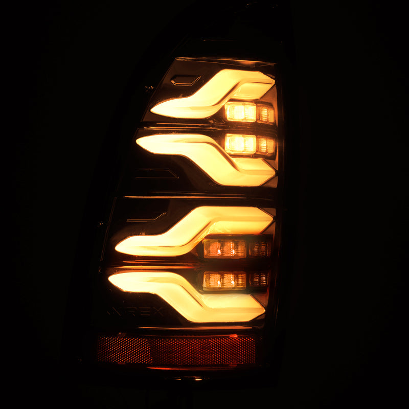 AlphaRex 05-15 Toyota Tacoma LUXX LED Taillights Alpha Blk w/Activ Light/Seq Signal 680050 680050 User 6