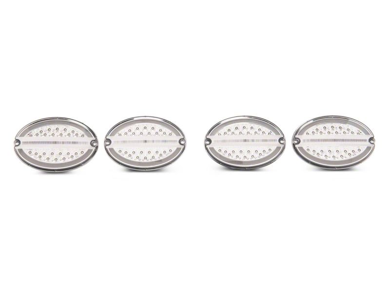 Raxiom 97-04 Chevrolet Corvette C5 Axial Series LED Tail Lights- Chrome Housing (Clear Lens) CV4608 CV4608 Photo - Close Up