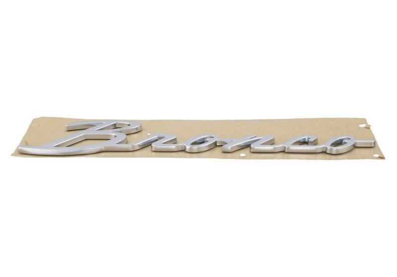 Ford Racing 21-23 Bronco Script Fender Badge - Silver M-1447-BSS M-1447-BSS Photo - Unmounted