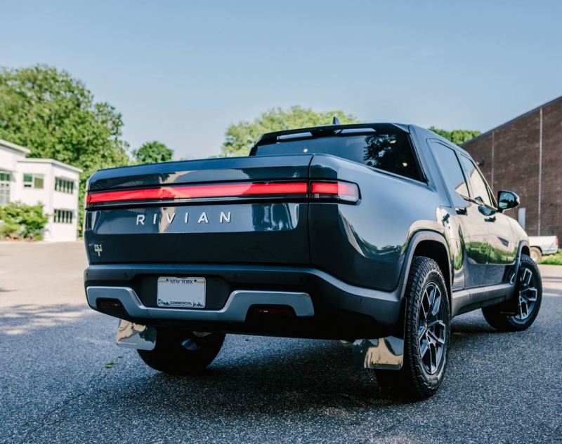 Rally Armor 2022 Rivian R1T Black UR Mud Flap w/ Tangerine Scream Logo MF18-UR-BLK/TS MF18-UR-BLK/TS User 1