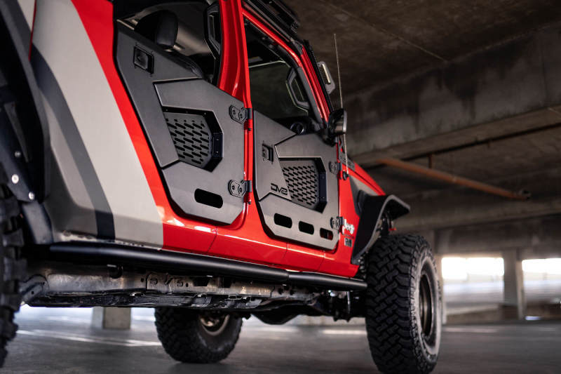 DV8 Offroad 18-22 Jeep Wrangler JL/JT Spec Series Half Doors - Rear Set HDJL-02R HDJL-02R Photo - Unmounted