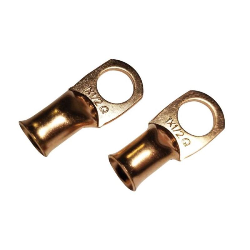 Moroso Solder End For 1 GA Wire 1/2 Dia Stud Battery Cable Terminal Kit (2 Pack) 74178 74178 User 1