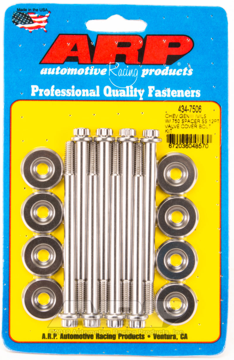 ARP Valve Cover Bolt Kit for Chevrolet Gen III/IV LS Series 434-7506 Photo - Primary