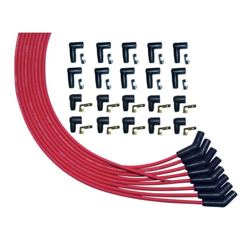 Moroso V8 135 Deg Plug Universal HEI And Non-HEI Ultra Spark Plug Wire Set - Red 52008 52008 User 1
