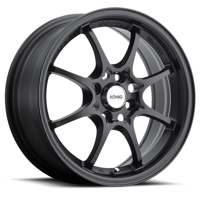 Konig Helium Wheel Matte_Black 15X6.5 +40 4X100 HE65D04405 Photo - Primary