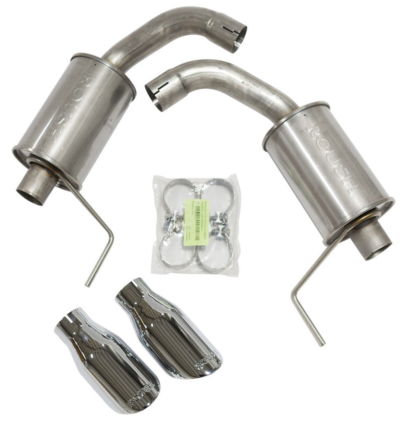 ROUSH 2015-2017 Ford Mustang 5.0L V8 Exhaust Kit w/ Round Tips 421834 421834 Photo - Primary