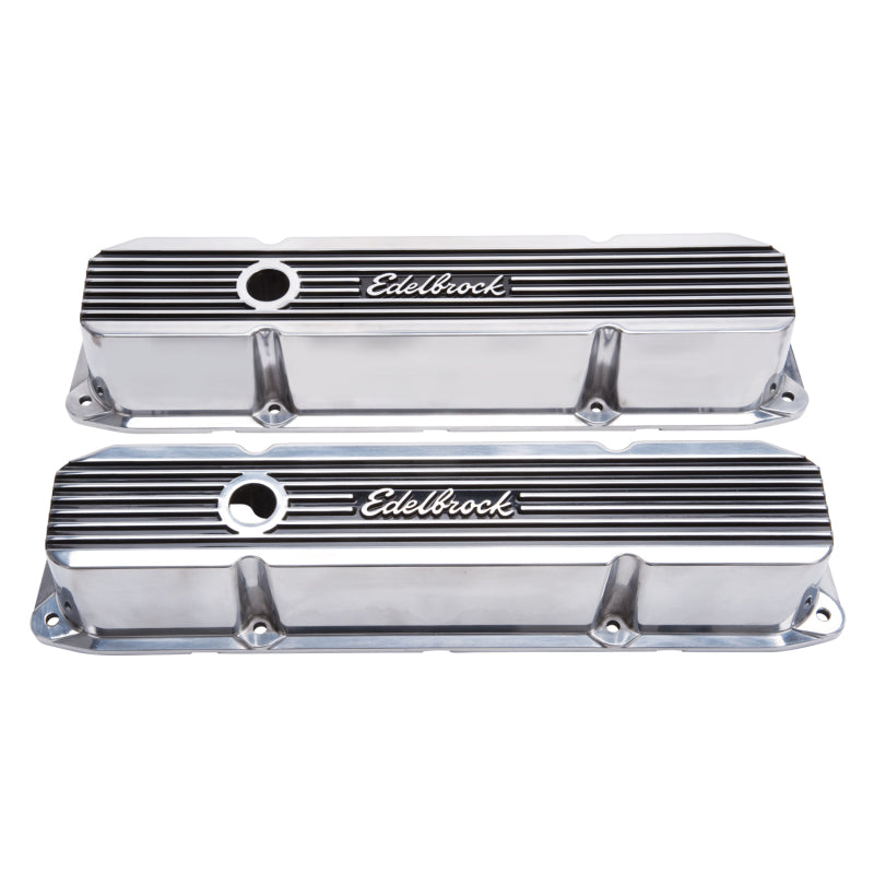 Edelbrock Valve Cover, Elite II, Chrysler, 383-440 Big Block V8, Polished 4276 Photo - out of package