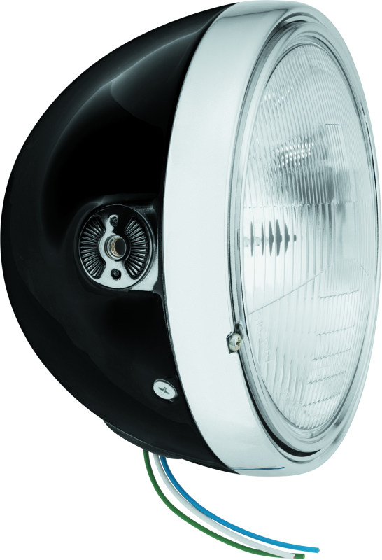 BikeMaster 7in Headlight Side Mount - Black 152455 152455 Photo - Primary