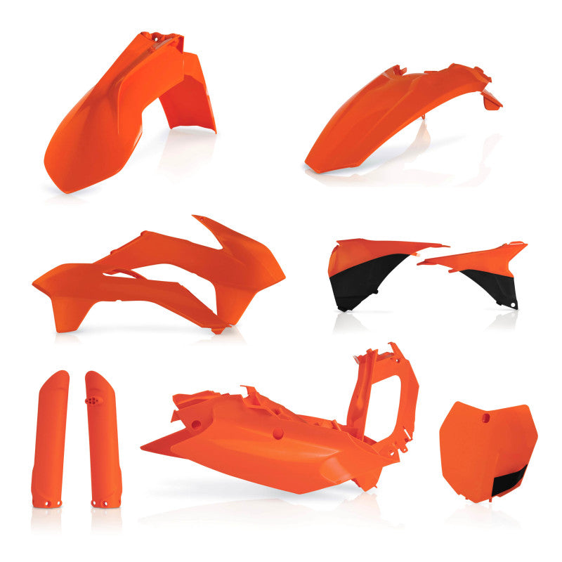 Acerbis 15-16 KTM SX125/150/ SX250/XC/ SX-F/XC-F Full Plastic Kit - Orange/Black 2403091008 2403091008 Photo - Primary