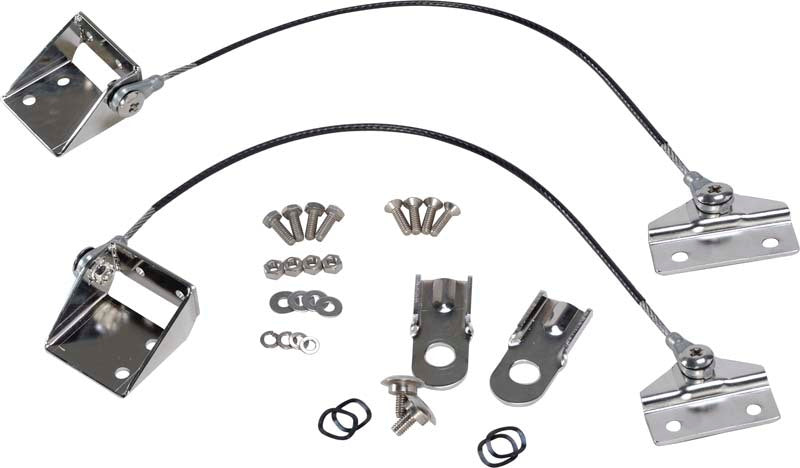 Kentrol 76-86 Jeep CJ Tailgate Pivot Latch Assembly Fiberglass Body CJ - Polished Silver 30666 30666 Photo - Primary