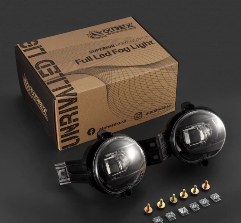 AlphaRex 02-08 Dodge Ram 1500/03-09 Ram 2500/3500 DoubleTap Dual Color LED Proj Fog Lights - Wt/Ambr 210005 210005 Photo - Primary