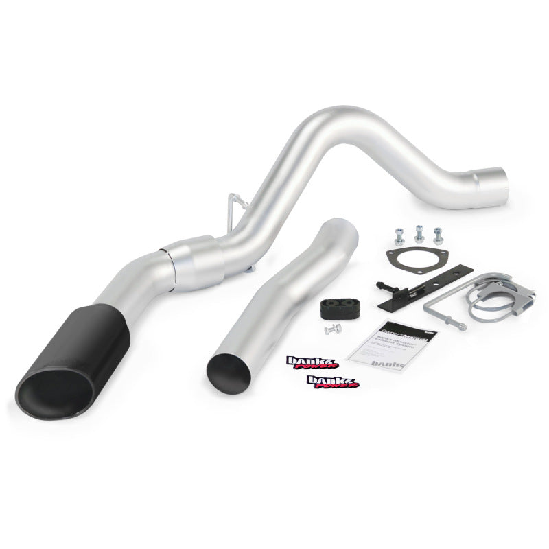 Banks Power 15 Chevy 6.6L LML ECLB/CCSB/CCLB Monster Exhaust System - SS Single Exhaust w/ Black Tip 47787-B 47787-B Photo - Primary