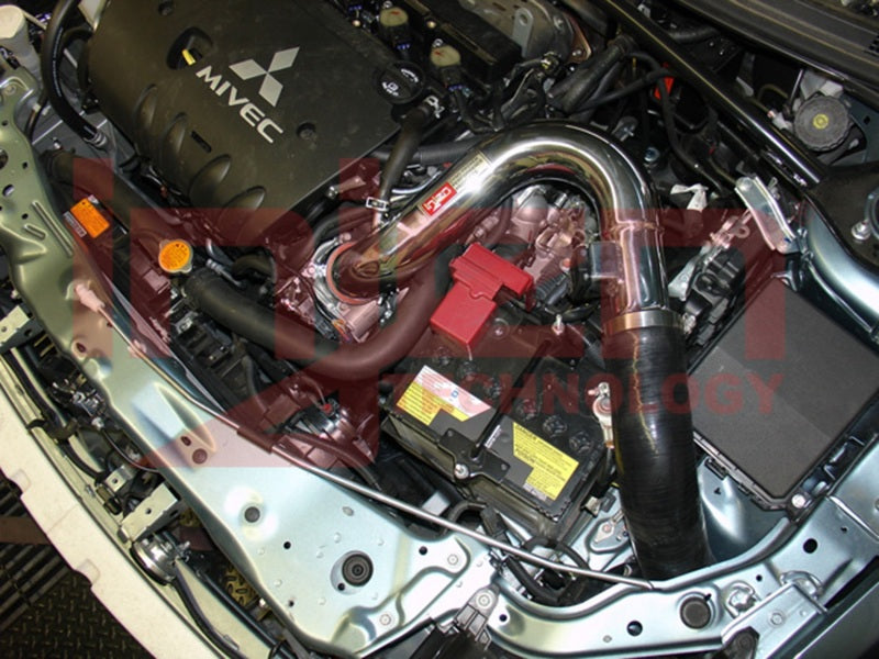 Injen Black Cold Air Intake - 08-13 Lancer 2.0L Non Turbo 4 Cyl. SP1835BLK Photo - Mounted