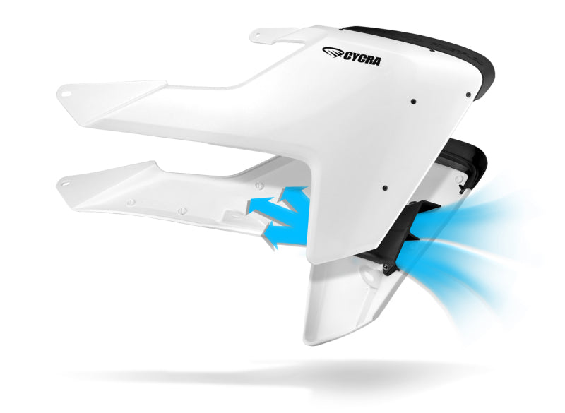Cycra 16-19 Husqvarna FC/FX//TC/TE/TX Powerflow Radiator Shrouds White 1CYC-1903-42 1CYC-1903-42 Photo - Primary