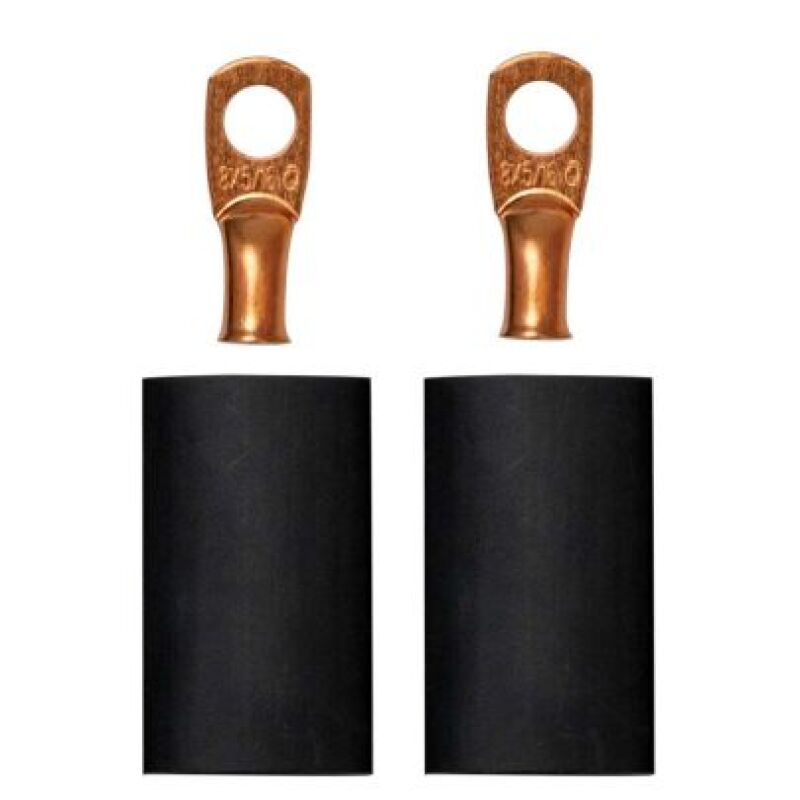 Moroso 5/16in Dia Stud 8 GA Wire Crimp/Solder Battery Cable Terminal Kit (2 Pack) 74162 74162 User 1