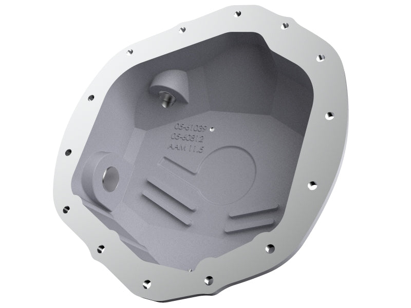 aFe Street Series Rear Differential Cover Raw w/ Machined Fins 19-20 Ram 2500/3500 46-71150A 46-71150A Photo - Unmounted