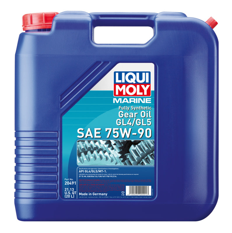 LIQUI MOLY 20L Marine Fully Synthetic Gear Oil (GL4/GL5) SAE 75W90 20491 20491 Photo - Primary