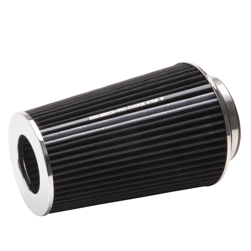 Edelbrock Air Filter, Pro-Flo Series, Conical, 10" Tall, Black/Chrome 43690 Photo - Primary